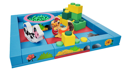 Farm Packaway Soft Play Kit - 3m x 3m (9 floor pads)