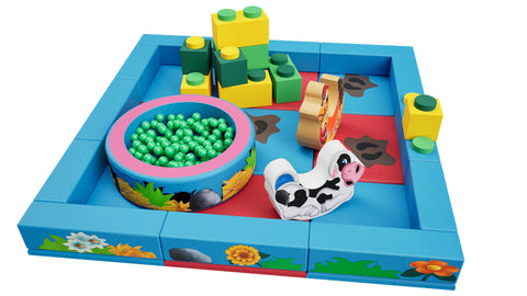 Farm Packaway Soft Play Kit - 3m x 3m (9 floor pads)