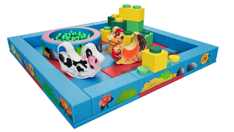 Farm Packaway Soft Play Kit - 3m x 3m (9 floor pads)