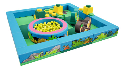 Jungle Packaway Soft Play Kit - 3m x 3m (9 floor pads)