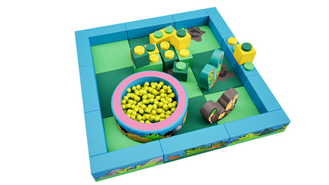 Jungle Packaway Soft Play Kit - 3m x 3m (9 floor pads)