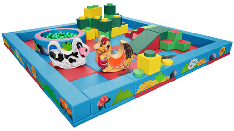 Farm Packaway Soft Play Kit - 4m x 4m (16 floor pads)