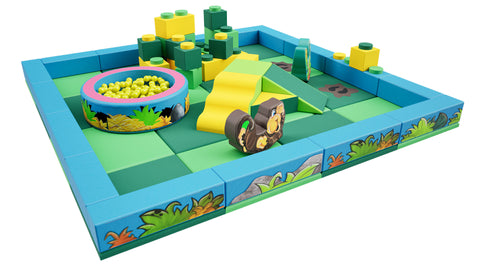 Jungle Packaway Soft Play Kit - 4m x 4m (16 floor pads)