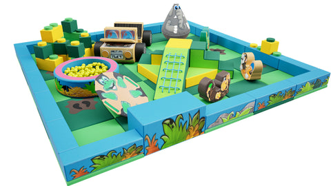 Jungle Packaway Soft Play Kit - 5m x 5m (25 floor pads)
