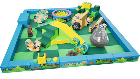 Jungle Packaway Soft Play Kit - 5m x 5m (25 floor pads)