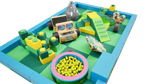 Jungle Packaway Soft Play Kit - 6m x 4m (24 floor pads)