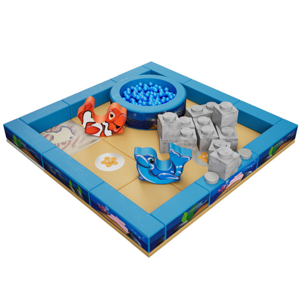 Under the Sea Packaway Soft Play Kit - 3m x 3m (9 floor pads)