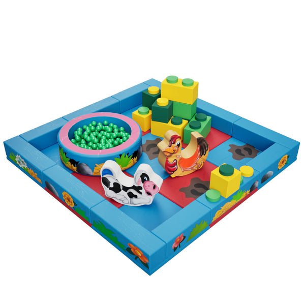 Farm Packaway Soft Play Kit - 3m x 3m (9 floor pads)