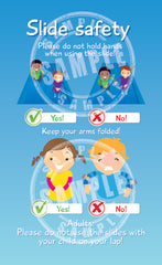 Signage - Slide Safety - PVC - The Soft Brick Company