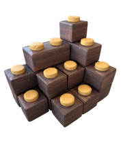 Soft Play Construction Brick Kit 15 Piece - Wood Effect