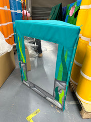 Mirrored Corner Wedge - Seaweed