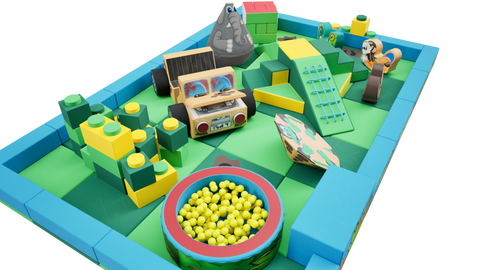 Jungle Packaway Soft Play Kit - 6m x 4m (24 floor pads)
