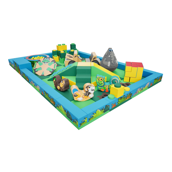 Jungle Packaway Soft Play Kit - 6m x 4m (24 floor pads)