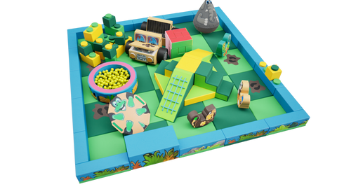 Jungle Packaway Soft Play Kit - 5m x 5m (25 floor pads)