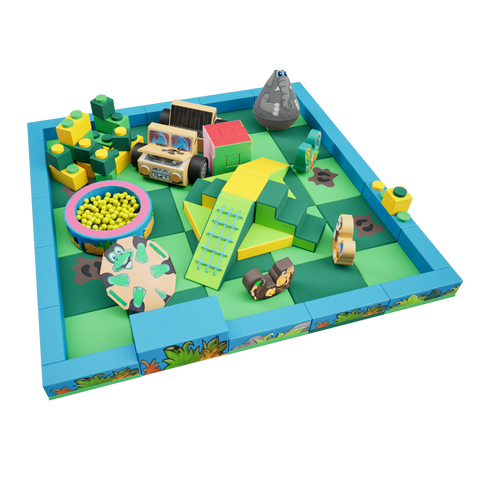 Jungle Packaway Soft Play Kit - 5m x 5m (25 floor pads)