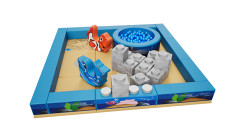 Under the Sea Packaway Soft Play Kit - 3m x 3m (9 floor pads)