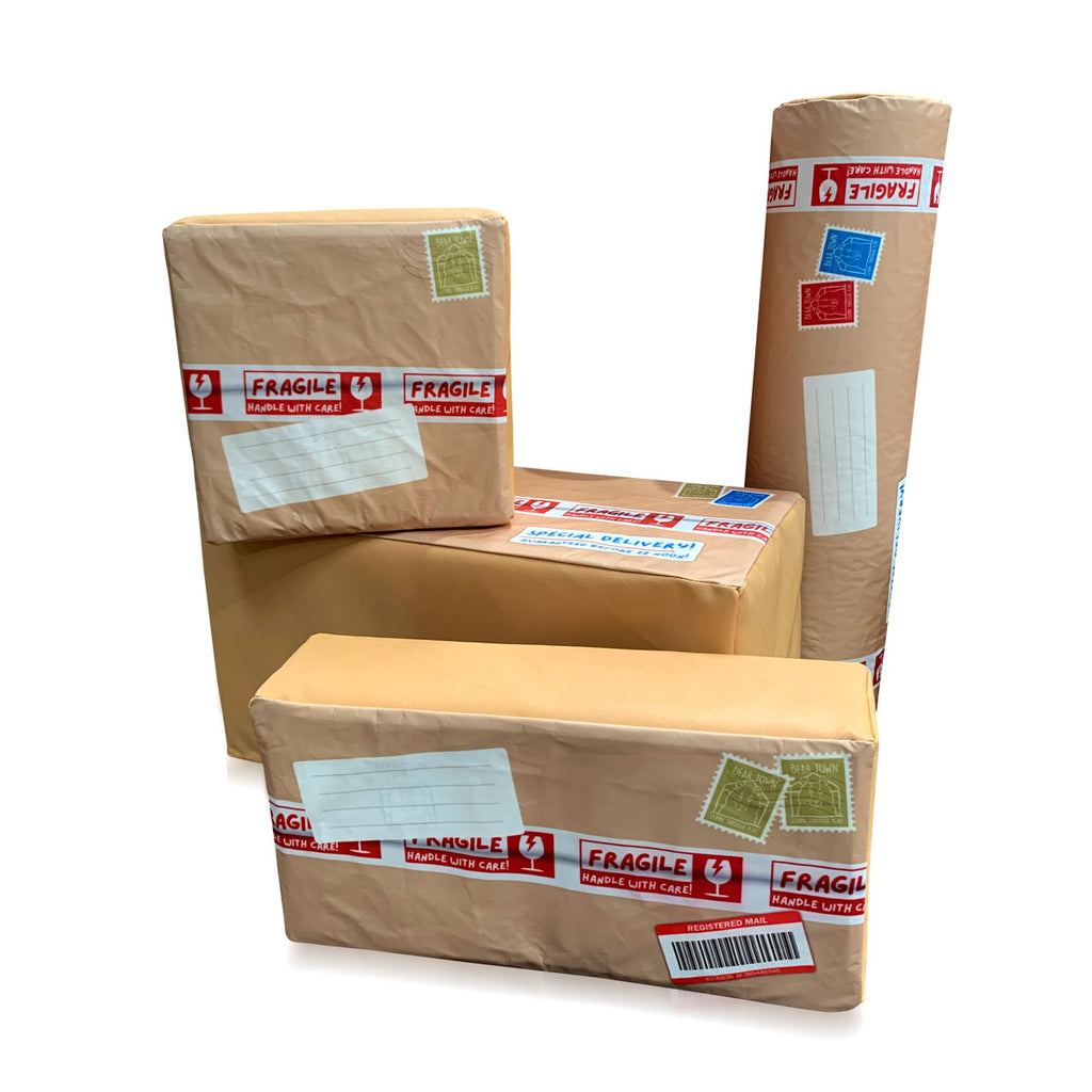 Role Play Parcel Kit (4 piece) – The Soft Brick Company