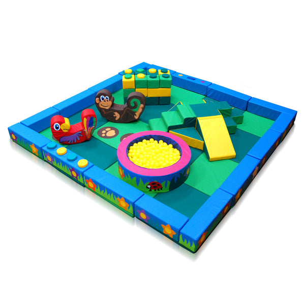 Jungle Packaway Soft Play Kit - 4m x 4m (16 floor pads)